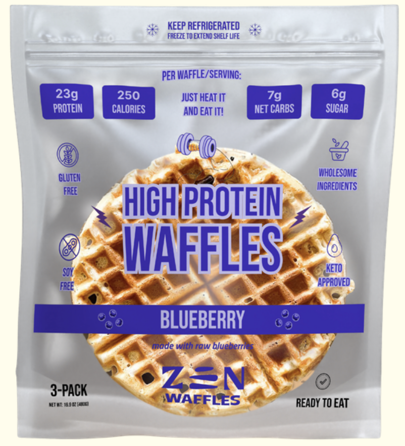 PROTEIN WAFFLES BLUEBERRY